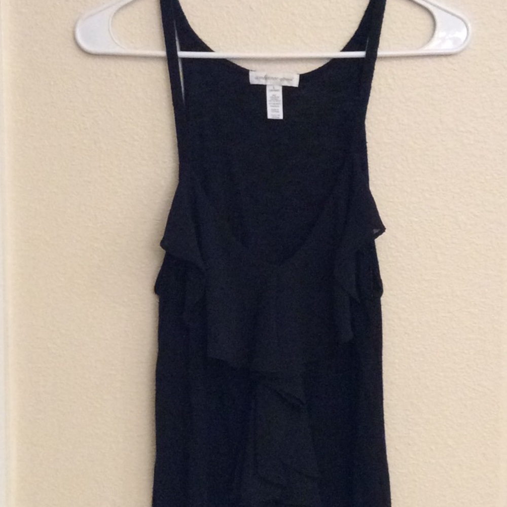 Tank top with ruffles